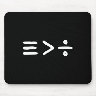 Mathematics Equality > Division Math Symbol Sta Mouse Mat