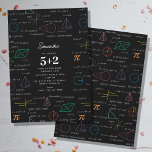 Mathematics Equations Math Formulas Birthday Invitation<br><div class="desc">A colourful mathematics equations and formulas pattern on a black background. An ideal design for math teachers,  mathematic enthusiasts,  scientists,  math students,  mathematics tutors,  arithmetic etc. A modern math pattern for back to school students and teachers etc.</div>