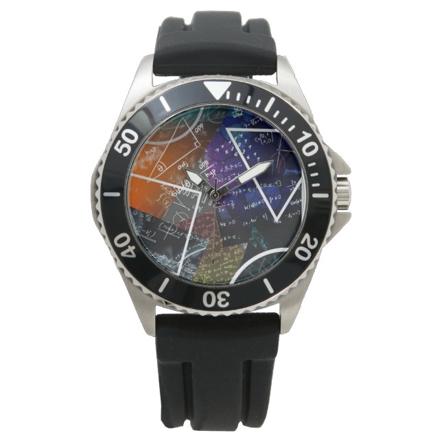 Mathematics Formula Analogue Watch (Front)