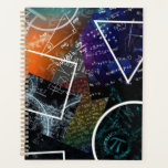 Mathematics Formula Spiral Planner<br><div class="desc">Stay organised in style with this spiral planner,  featuring a lively collage of mathematical formulas,  equations,  and geometric shapes. Perfect for students,  teachers,  and STEM fans,  this planner inspires productivity and showcases a passion for learning every day.</div>