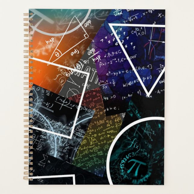 Mathematics Formula Spiral Planner (Front)