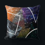 Mathematics Formula Throw Pillow<br><div class="desc">Bring learning and creativity to any space with this stylish throw pillow,  featuring a vibrant design of mathematical formulas and colourful geometric diagrams. Perfect for classrooms,  study corners,  or thoughtful gifts,  this pillow adds a modern academic accent while offering comfort and personality.</div>