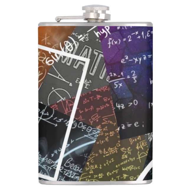 Mathematics Formula Vinyl Flask (Front)