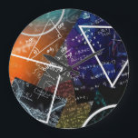 Mathematics Formula Wall Clock<br><div class="desc">Keep learning on schedule with this unique wall clock,  featuring a vibrant pattern of mathematical formulas,  colourful equations,  and geometric shapes. Perfect for classrooms,  study spaces,  and homes of STEM enthusiasts––this clock brings academic flair and creative energy to any room.</div>