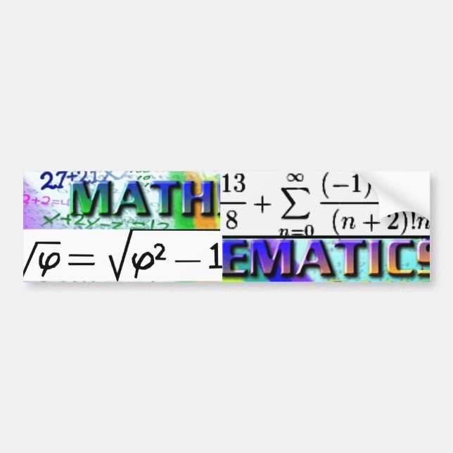 "Mathematics-GOTTA LOVE IT!" Bumper Sticker (Front)