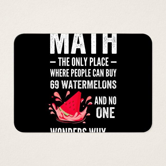 Mathematics humor (Front)