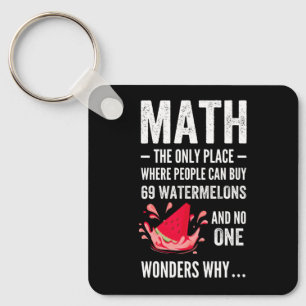 Mathematics humour key ring