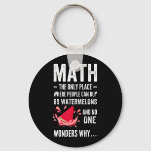 Mathematics humour key ring