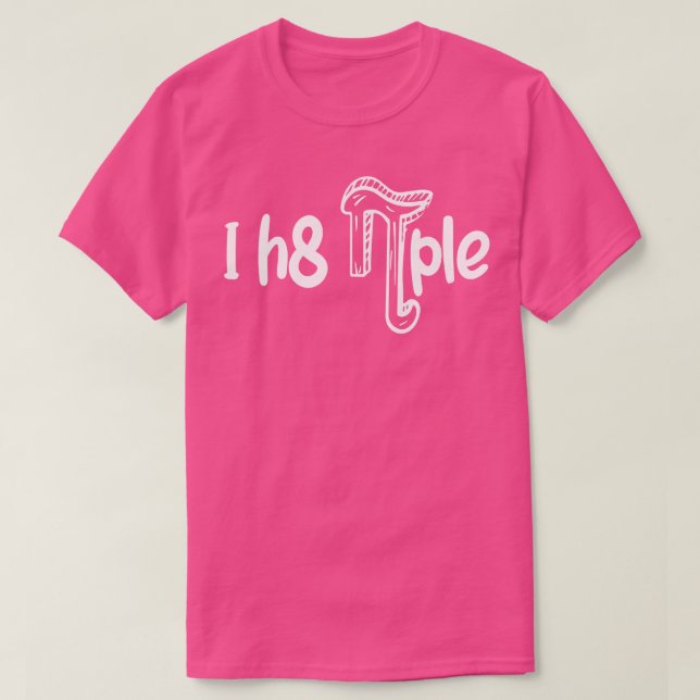 Mathematics I hate people T-Shirt (Design Front)
