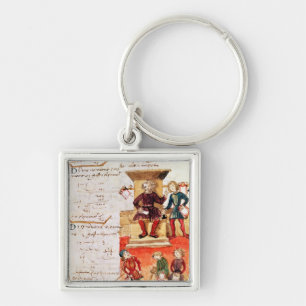 Mathematics Lesson, from a mathematical treatise Key Ring