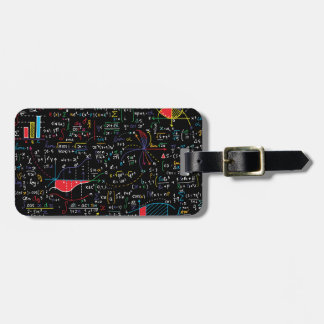 mathematics luggage tag