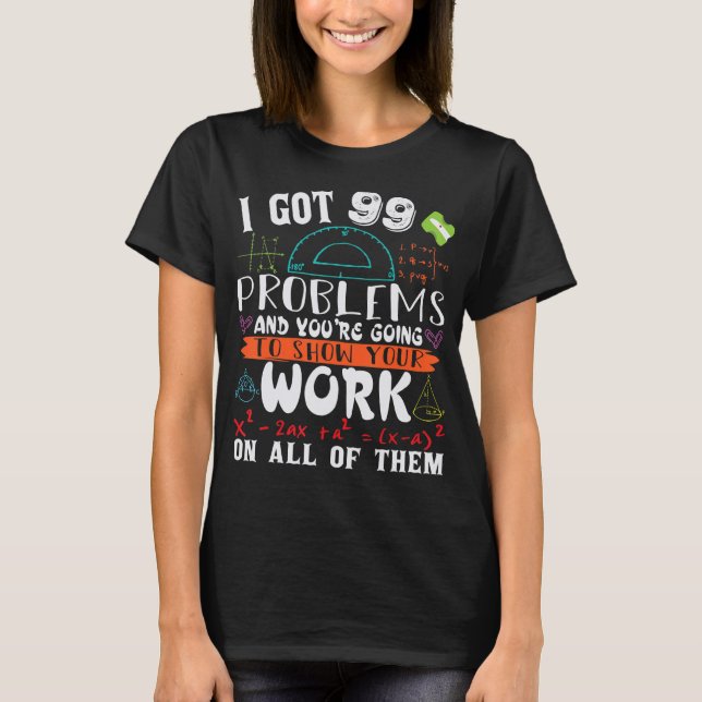 Mathematics  Math  Math Teacher Physics Math 4 T-Shirt (Front)