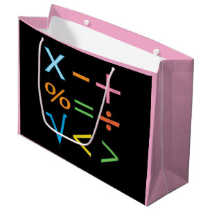 Mathematics Math Symbol Math  Large Gift Bag
