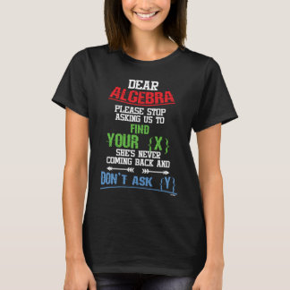 Mathematics Maths Algebra Solving Formula Collecti T-Shirt