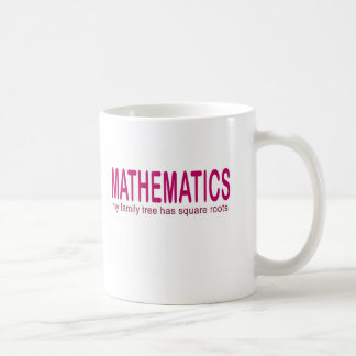 Mathematics _ my family tree has square roots coffee mug