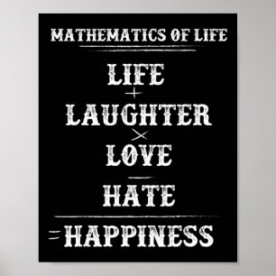Mathematics Of Life Complex Equation Formula Math Poster