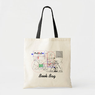 mathematics on a book bag.#1 tote bag