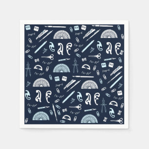 Mathematics Paper Napkins