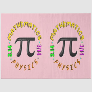 Mathematics Pi Physics Sports Tissue Paper