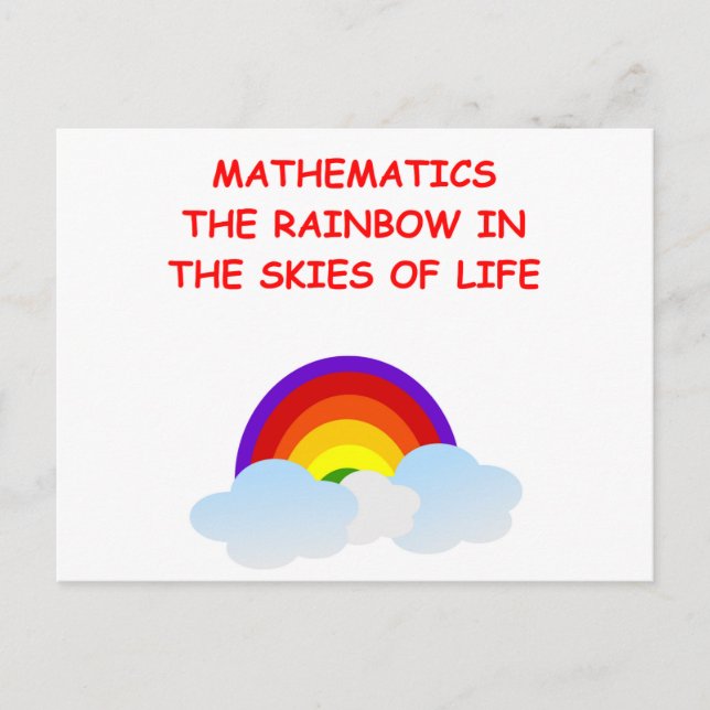 mathematics postcard (Front)