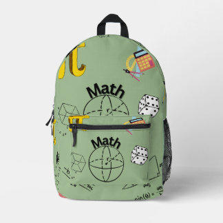 Mathematics Printed Backpack
