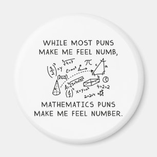 Mathematics Puns Magnet