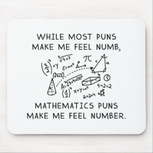 Mathematics Puns Mouse Mat
