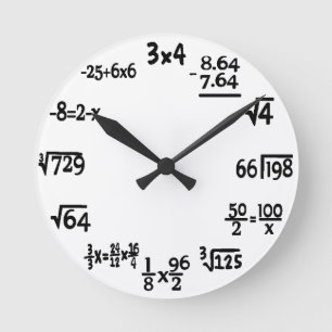 Mathematics Round Clock