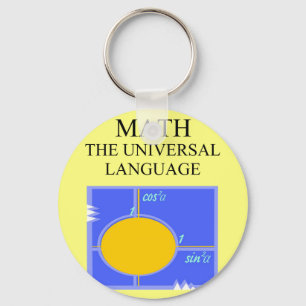 mathematics rules key ring