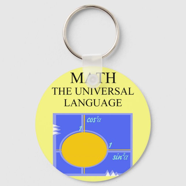 mathematics rules key ring (Front)