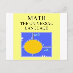 mathematics rules postcard