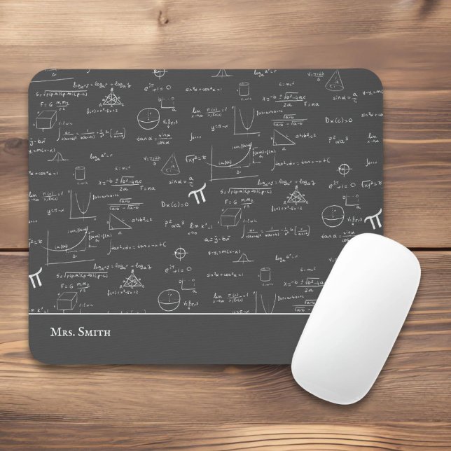 Mathematics Teacher Formulas Algebra Office Mouse Mat (Creator Uploaded)