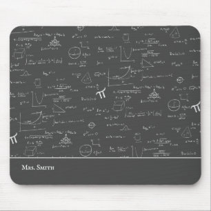 Mathematics Teacher Formulas Algebra Office Mouse Mat