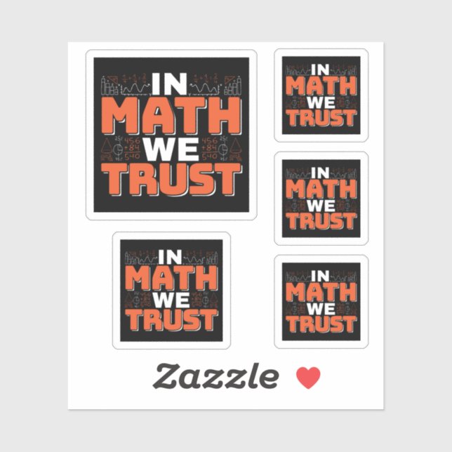 Mathematics Teacher Quote - In Math We Trust (Sheet)