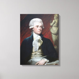 Mather Brown Portrait of Thomas Jefferson Canvas Print