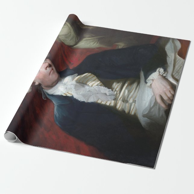 Mather Brown Portrait of Thomas Jefferson Wrapping Paper (Unrolled)