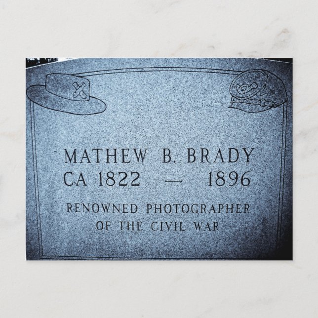 Mathew Brady  - Famed Civil War Photographer Postcard (Front)