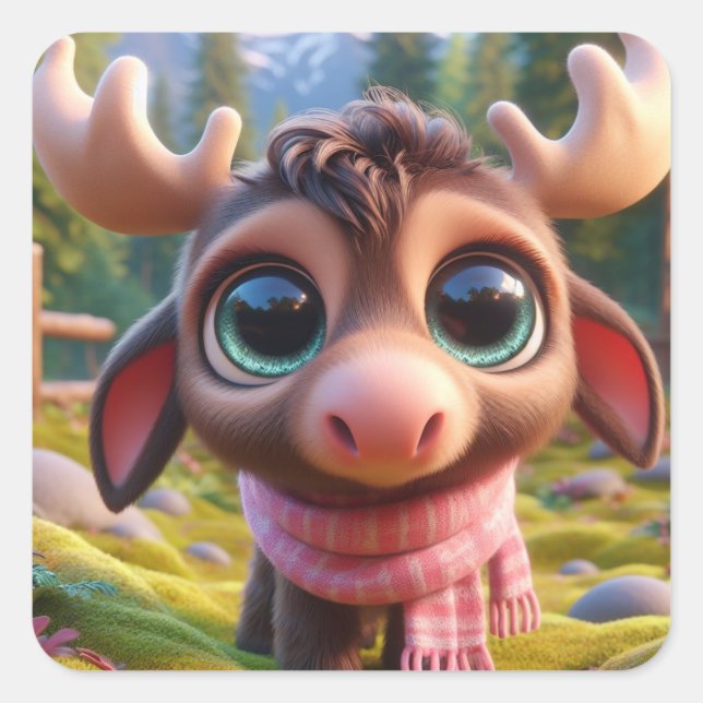 "Mathew" Square Sticker (Front)