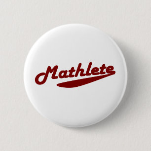 Mathlete 6 Cm Round Badge