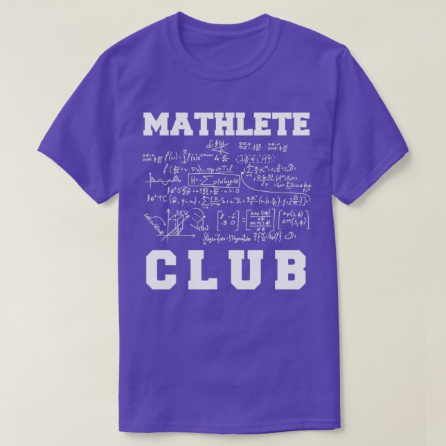 Mathlete Club T-Shirt (Design Front)
