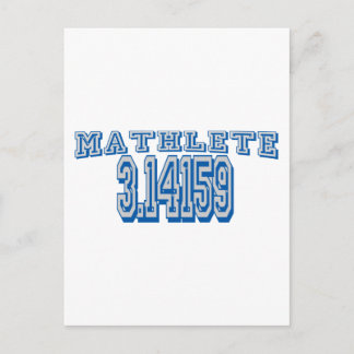 Mathlete Pi Postcard