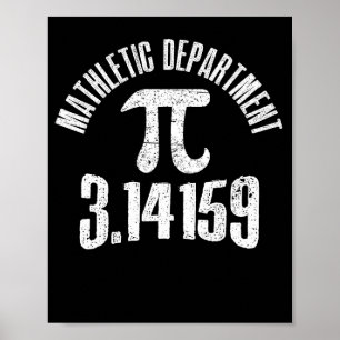 Mathletic Department 3.14159 Pi Day Math Teacher Poster