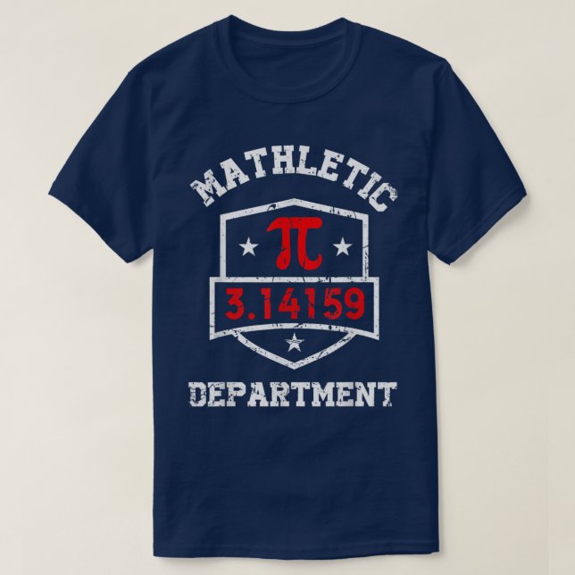 Mathletic Department Funy Math Teacher Student Pi  T-Shirt (Design Front)