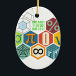 maths ceramic tree decoration<br><div class="desc">Maths in color! For math enthusiasts and students.</div>