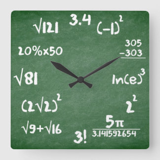 Maths Clock for Mathematics Lovers