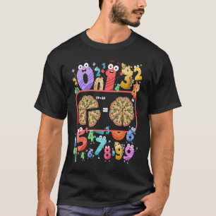 Maths Day Costume Idea For Kids & Pizza Numbers Fr T-Shirt