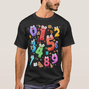 Maths Day Costume Idea For Kids Teacher Numbers M T-Shirt