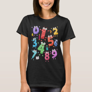 Maths Day Costume Idea For Kids & Teacher Numbers  T-Shirt