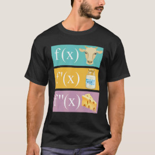 Maths Joke Diversion Of The Cow Milk Cheese Maths T-Shirt