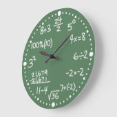 Maths Mathematical Equations Clock with Minutes (Angle)